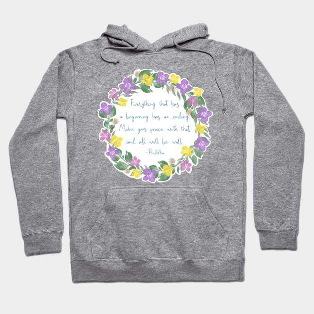 Make peace with life Hoodie by BlackSheepArts